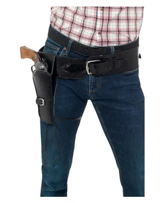 Produktbild von Schwarzes Kunstleder Pistolen Holster für Cowboy Kostüme