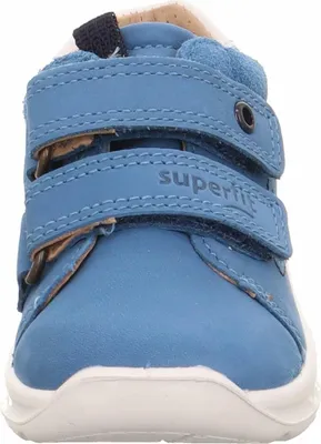 Produktbild von Superfit Jungen Sneaker Blau Leder kindgerecht stabil mit zwei Klettverschluss-Riemen
