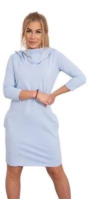 Immagine prodotto di Abito blu con cappuccio e tasche