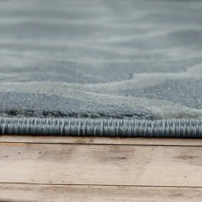 Produktbild von Kurzflor Teppich Modern Marokkanisches Muster Vintage Style Ombre Look Grau Weiß Grösse 120x170 cm