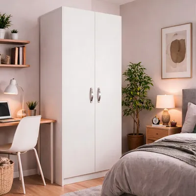 Immagine prodotto di Armadio due ante 91x52x210h colore bianco ARM290