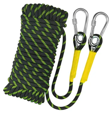 Immagine prodotto di Corda da arrampicata statistica da 10 m con 2 ganci in acciaio