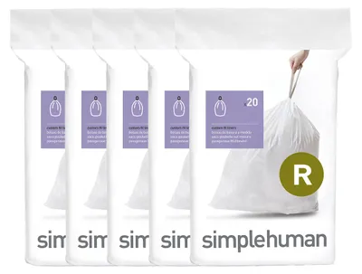 Obrázok produktu pre simplehuman CW0201CP, 10 L, Biela, 419 mm, 454 mm, 100 kusov
