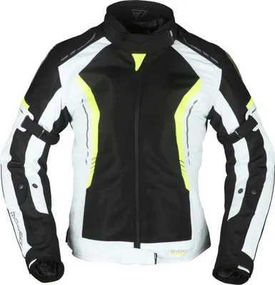 Produktbild von Modeka Khao Air Damen Motorrad Textiljacke, schwarz/grau/neon, 34