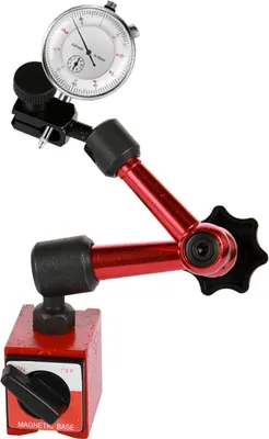 Obrázok produktu pre Meradlo s magnetickým podstavcom, presnosť 0,01 mm, vysoko presné kovové meradlo s okrúhlym číselníkom na meranie obrobkov pri obrábaní