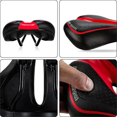 Produktbild von Famanu Fahrradsattel ergonomisch - verstellbare Sitzfläche - rutschfest - 27 x 15 cm