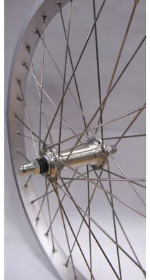 Immagine prodotto di Ruota anteriore 20-1,75 alluminio SH32 argento acciaio inox Spaak 14