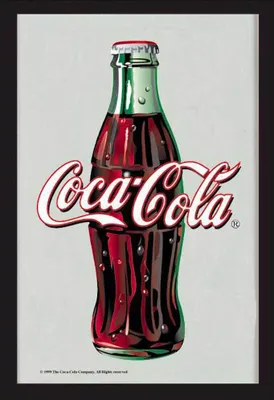 Obrázok produktu pre Logo Coca-Cola - zrkadlo s potlačou 20x30 cm v plastovom ráme