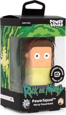 Produktbild von Thumbs Up PowerSquad - Powerbank CN "Morty" - Cartoon Network, 2500 mAh, Lithium-Ion (Li-Ion), Blau, Braun, Gelb
