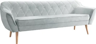 Produktbild von MIRJAN24 Sofa Skand 3, Polstersofa mit Wellenfeder, Holzfüße, Wohnzimmer Kollektion (Farbe: Paros 05)