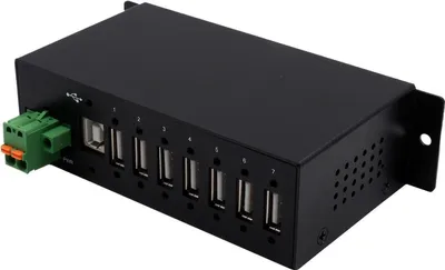 Immagine prodotto di EXSYS EX-1179HMVS Hub di interfaccia USB 2.0 Tipo-B 480 Mbit/s Nero (EX-1179HMVS)