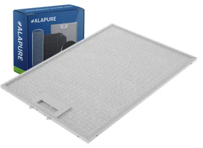 Image de Filtre métallique Alapure, compatible avec Bosch 11025757, 378 x 265 x 8 mm