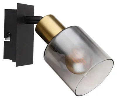 Produktbild von Wandleuchte, Strahler, Metall, Schwarz Gold