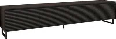 Obrázek produktu pro Široký TV stolek na nožkách OVERTON - 200 cm, černý grafit