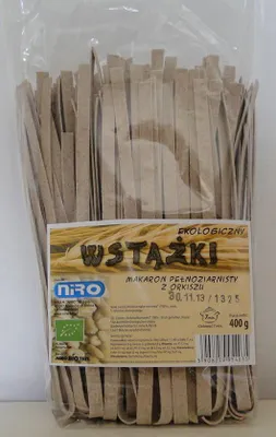 MAKARON (ORKISZOWY RAZOWY) WSTĄŻKI BIO 400 g - NIRO