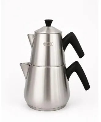 Image de Mulex ensemble de théière acier inox mat 18/10 1,0 L et 2,25 L