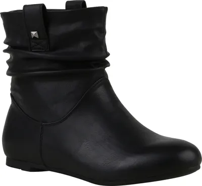 Obrázok produktu pre Mytrendshoe Dámske čižmy s podšívkou s klincami 811678, Farba: čierna, Veľkosť: 39