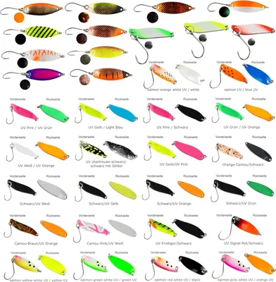 Produktbild von FTM Spoon Hammer 3,3cm 2,4g - Forellenblinker, Farbe: orange schwarz / kupfer
