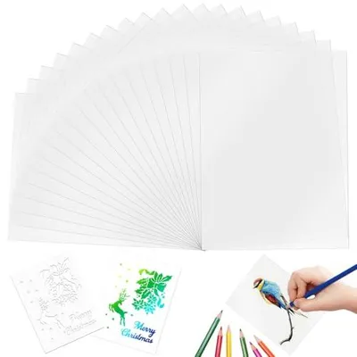 Produktbild von Mylarfolie A4 - 20 transparente Kunststoff-Sjablonen - Modell 11