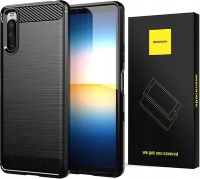 Zdjęcie produktu dla Etui ochronne SPACECASE Carbon do Sony Xperia 10 IV czarny