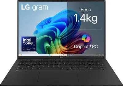 Image de LG Gram AI, Intel Core Ultra 7, 43,2 cm (17"), 2560 x 1600 px, 16 Go, 512 Go, Windows 11 Home