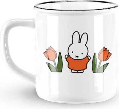 Produktbild von Miffy Becher Tulpen rot ø8xh7,5cm
