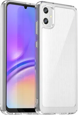 Produktbild von Schutzhülle für Samsung Galaxy A05 Klar Rückseite Stoßfeste TPU Silikon Bumper Hülle Transparent