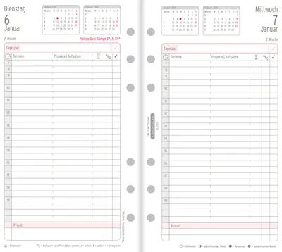 Immagine prodotto di Agenda giornaliera Midi 96x172mm 1T/1S