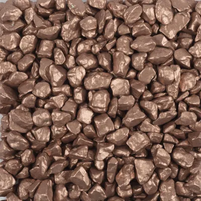 Produktbild von Dekosteine 5-8mm. Farbsteine, Dekokies, bunte Steine. 500g Kupfer