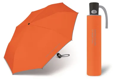 Produktbild von Automatischer Regenschirme, orange-grau, leicht