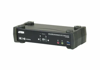 Zdjęcie produktu dla ATEN CS1922M-AT-G, 4096 x 2160 px, 4K Ultra HD, 4,09 W, Czarny