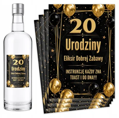 Obrázek produktu pro Narozeninové etikety na láhve 18 20 30 40 50 60 70 - 8 ks