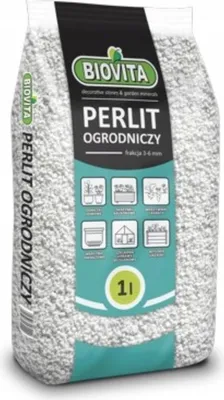 Zdjęcie produktu dla Biovita Perlit Ogrodniczy Do Podłoży Naturalny Zatrzymujący Wodę 1l