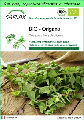 Immagine prodotto di SAFLAX Garden to go - BIO - Origano - 1500 semi - Origanum