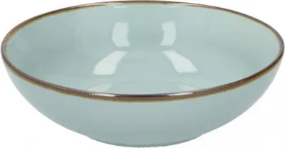 Zdjęcie produktu dla Miska na zupę TOM 18 x 5,5 cm ceramiczna miętowo-niebieska