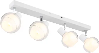 Produktbild von Globo Lighting Strahler Metall weiß matt, 4x E14