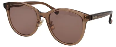 Image de Lunettes de soleil pour femme Maxmara MM0107 K, marron clair brillant, 55/20/145