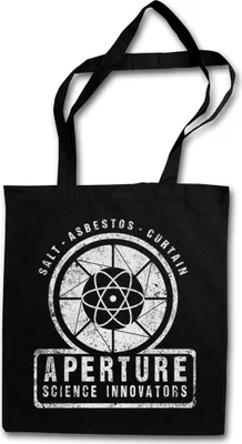 Produktbild von Urban Backwoods Vintage Aperture Science Innovators, Stofftasche, Farbe: Schwarz