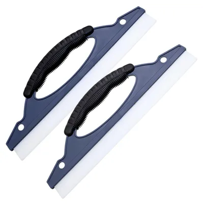 Produktbild von Duschwand Abzieher - Mit Gummilippe - Für Bad und Dusche - 31 cm - 2 Stück