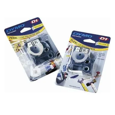 Productafbeelding van DYMO D1 labelcassette, zwart/wit, 12 mm x 3,5 meter