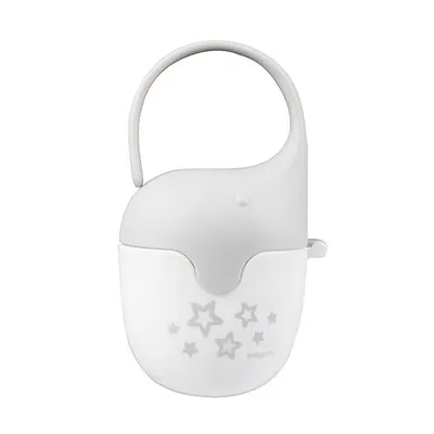 Produktbild von Babyono Schnulleretui mit Elefantenmotiv, Grau