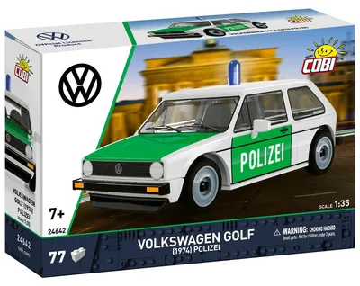 Immagine prodotto di Cobi 24642 - 1:35 Volkswagen Golf (1974), versione della polizia - Nuovo