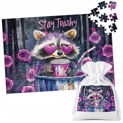 Image de Puzzle Tradycyjne - Zwierzęta Szop Pracz - 252El