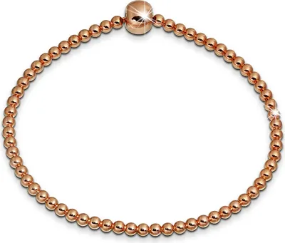 Produktbild von SilberDream Damen-Armband Kugeln 925 Silber poliert 16cm rosevergoldet SDA2274E