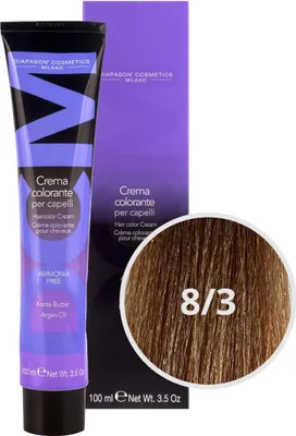 Produktbild von DCM Hair Color Cream Ammonia Free 8-3 Gold 100ml