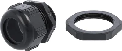 Productafbeelding van LAPP schroefkoppeling met tegenmoer M40x1,5, polyamide (PA), schroefdraadlengte 10,0 mm - 1 stuk
