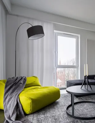 Produktbild von Nova Luce SAMA Stehlampe E27 Schwarz 90x34x180cm 9401652