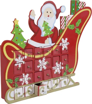 Produktbild von Adventskalender ungefüllt / Design: Schlitten