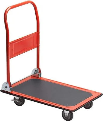 Produktbild von Einklapbare Transportwagen mit 150 kg Tragfähigkeit - Parkrem - Transporthilfe - Gabelwagen - Antislipbeschichtung - Stahlwagen