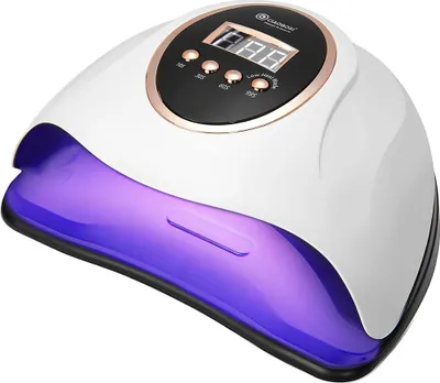 Obrázek produktu pro Avizar, UV LED lampa na nehty 20 W se 4 stupni časovače, bílá / černá